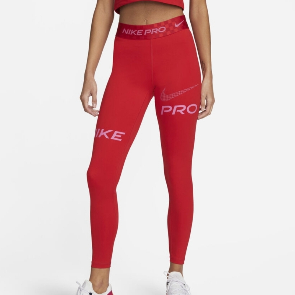 Nike ProWomen's Mid-Rise Full-Length Graphic Training Leggings NWOT